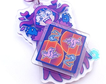 FFXIV Spinning Layered Acrylic Charm Keychain | Final Fantasy 14 Fandaniel Endwalker