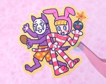 Popee the Performer Vinyl Glitter Stickers | Kedamono and Popee