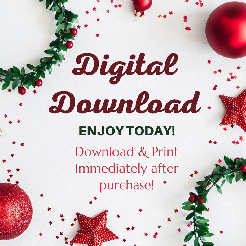 51 Page Download and Print Preschool Christmas Themed Activity Book image 8