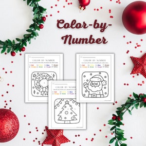 51 Page Download and Print Preschool Christmas Themed Activity Book image 4