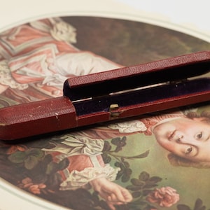 Antique Jewelry Box, Antique Leather Pen Case