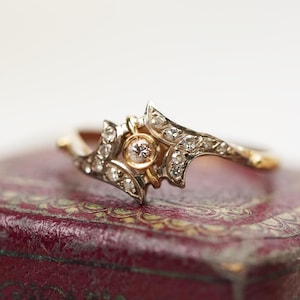 18ct Gorgeous Vintage Diamond Ring, 1980s Proposal Diamond Ring, Gold Present for Her