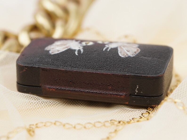 Antique Hand Painted Jewelry Box Antique Brooch Box Antique Etsy