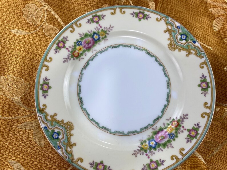 Vintage Meito Hand Painted China Made in Japan, Lisbon, Multi Floral Etsy