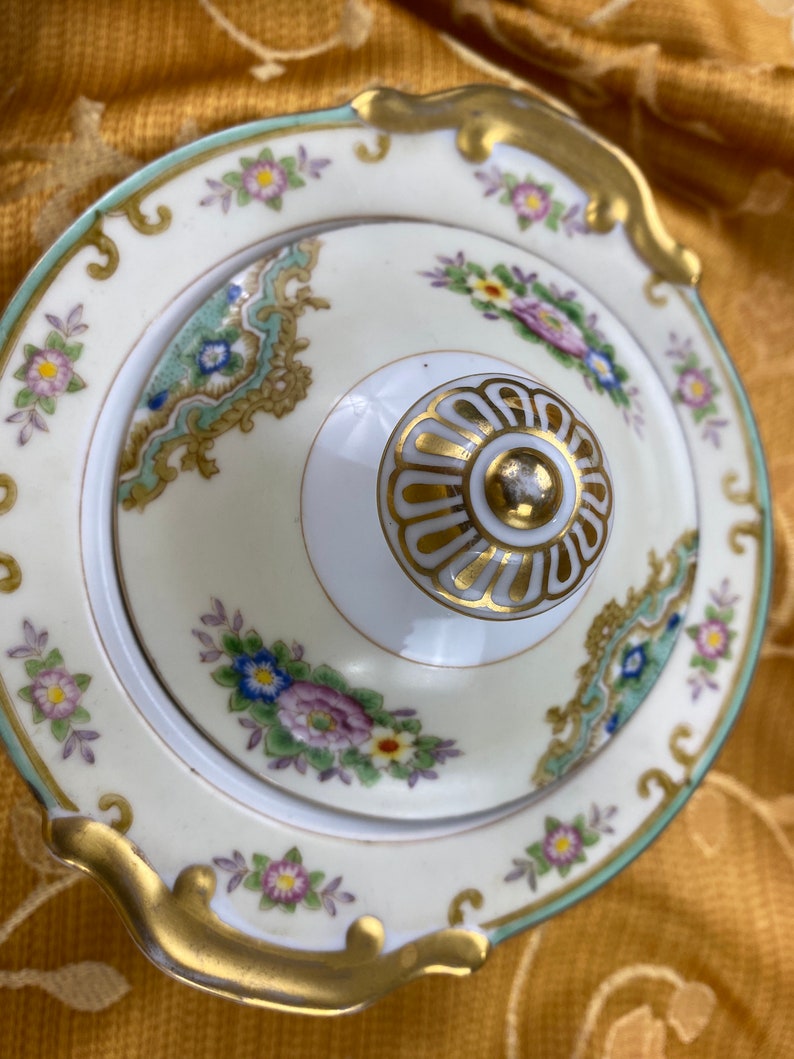 Vintage Meito Hand Painted China Made in Japan, Lisbon, Multi Floral Etsy