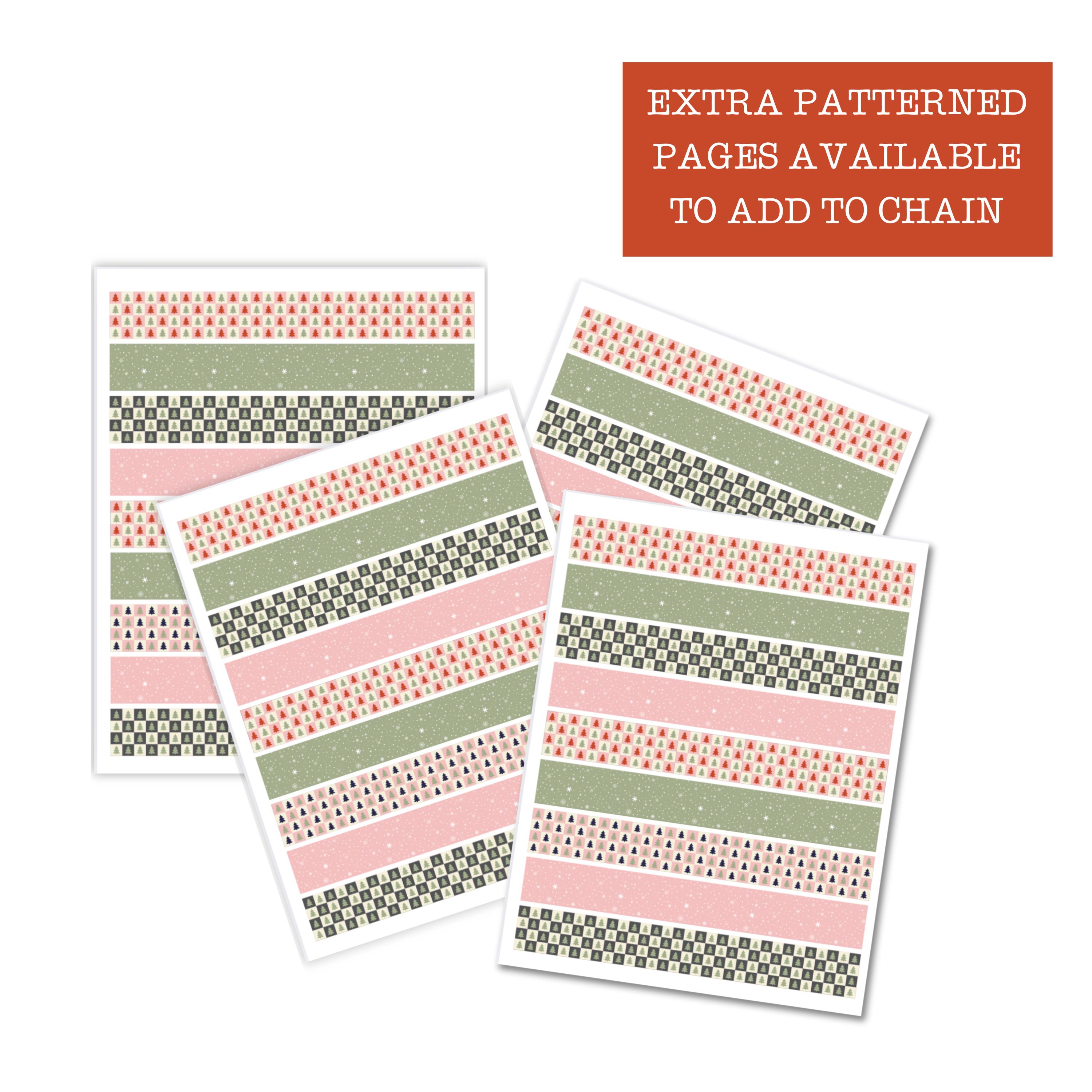 Printable Christmas Countdown Paper Chain Holiday Advent Calendar (PDF