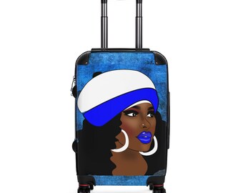 Shes Fly Royal Blue Cabin Suitcase - Etsy