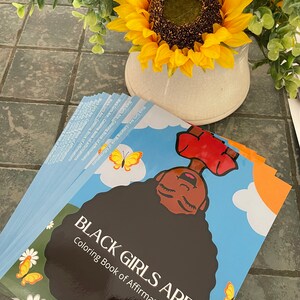 Black Girls Are affirmations and coloring book image 2