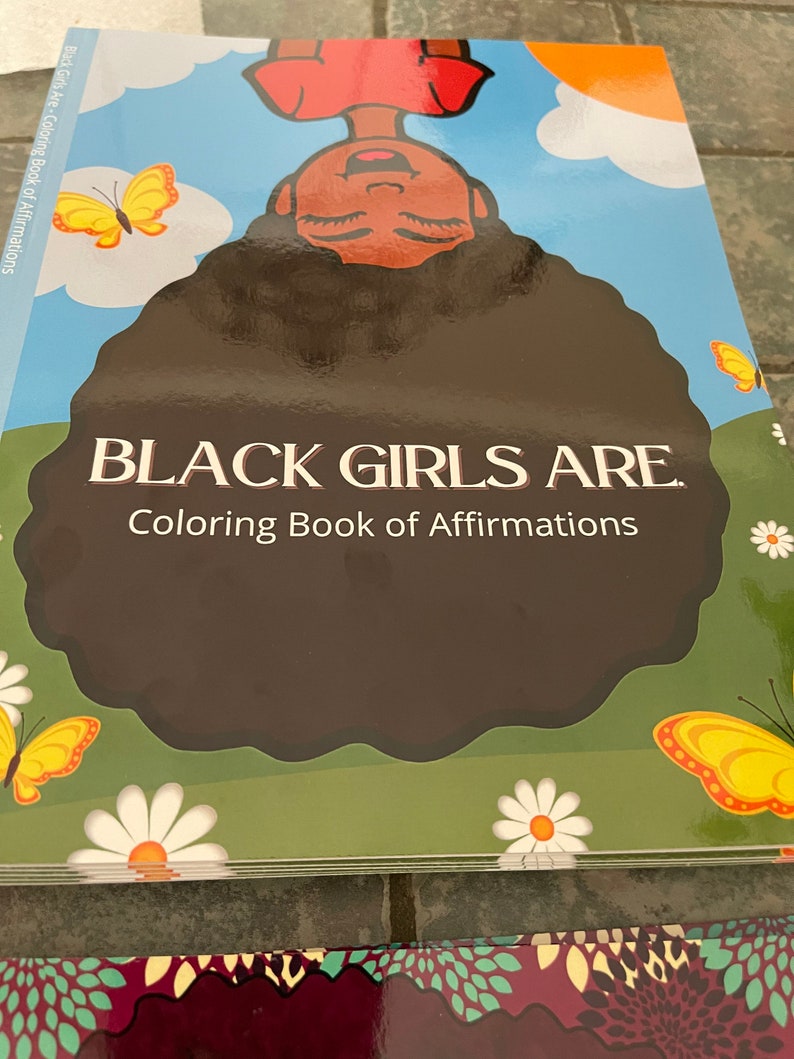 Black Girls Are affirmations and coloring book image 1