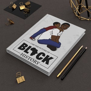 I am black history Hard cover journal