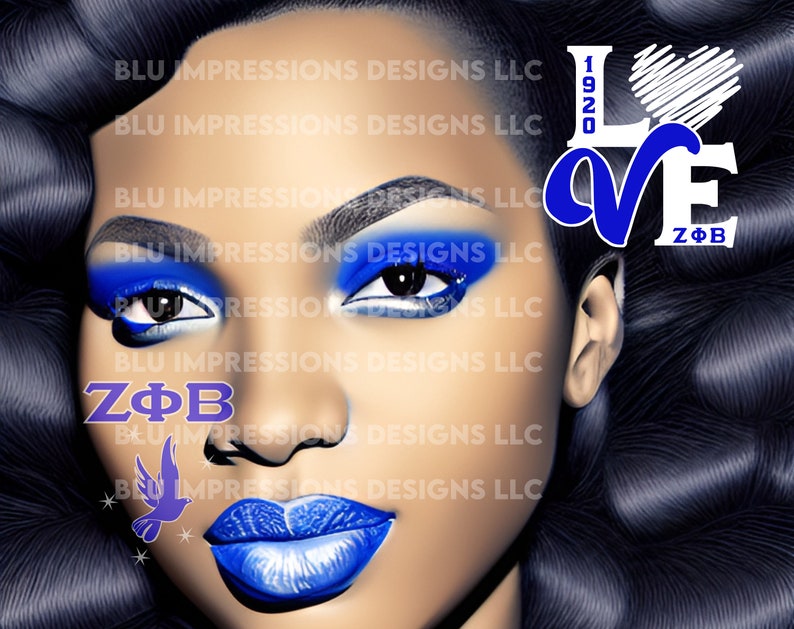 Zeta Phi Beta Sorority Inc. Art. Representation Matters. Etsy