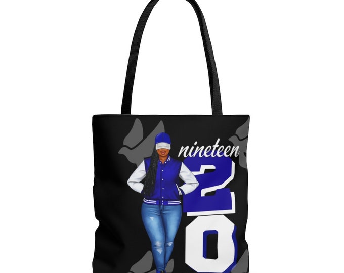 Zeta Phi Beta Sorority Themed; 1920 Themed; Themed Tote! Zeta themed; greek gifts, sorority themed; custom tote