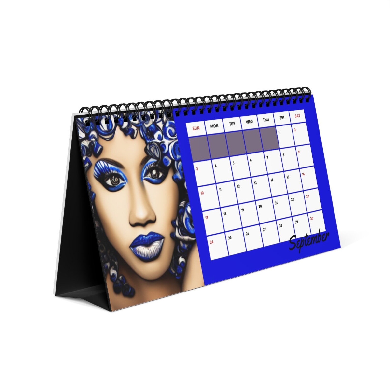She is Bluetiful Desk Calendar 2023 African American Etsy