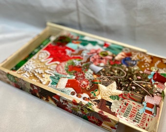 Christmas Time Wood Slider Box~ Unique Gift ~ QUICK FREE SHIPPING!