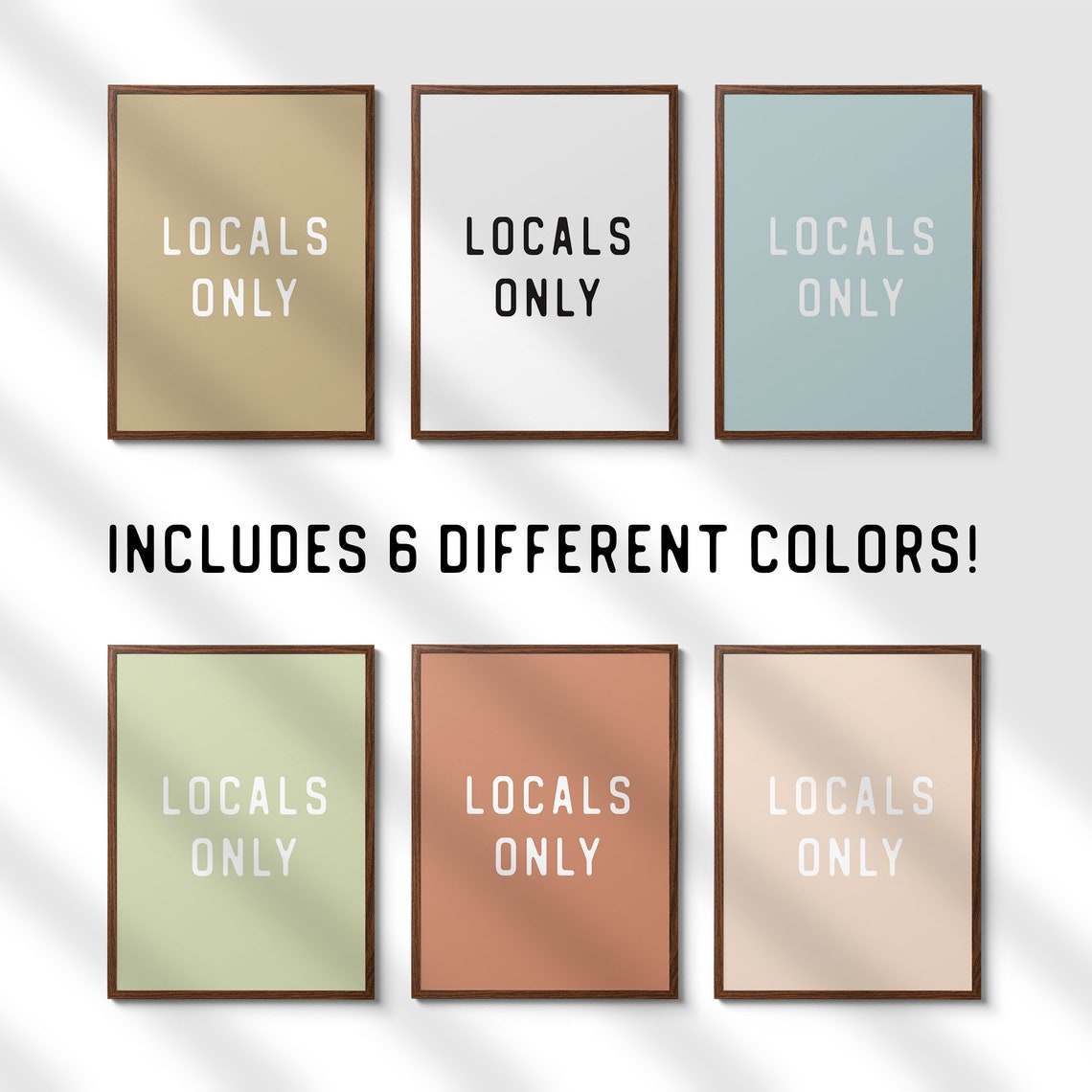 INSTANT DOWNLOAD Locals Only Print, Surf Decor, Surf Wall Art, Surf