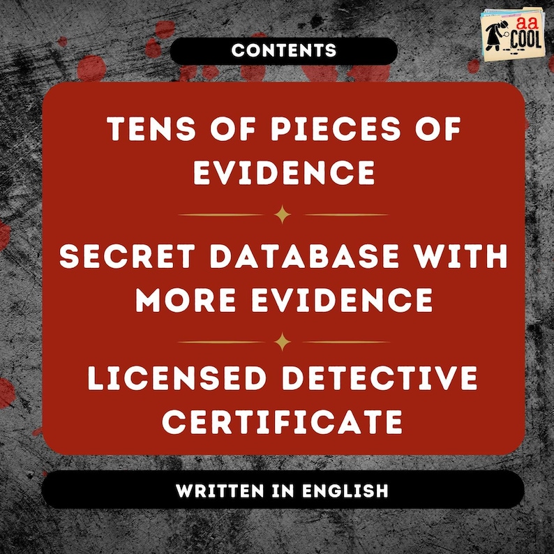 Detective games contain tens of pieces of evidence, a secret database with more evidence, and even a licensed detective certificate