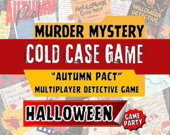 Halloween Murder Mystery Cold Case Game | Autumn Pact (Digital Download)