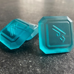 Machinist FFXIV Hand Finished Blue resin Soul Crystal/MCH Job Stone Final Fantasy XIV Soul of the Machinist FF14
