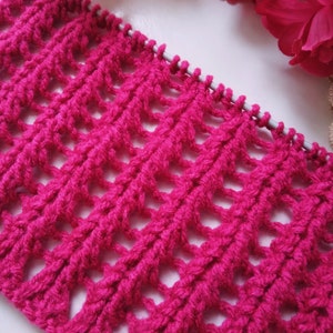 CROCHET PATTERN- MIRRORED cables stitchery for any rectangular pieces,scarf,shawl,cushion cover,blanket,textured,ribbed,twists,knit-look