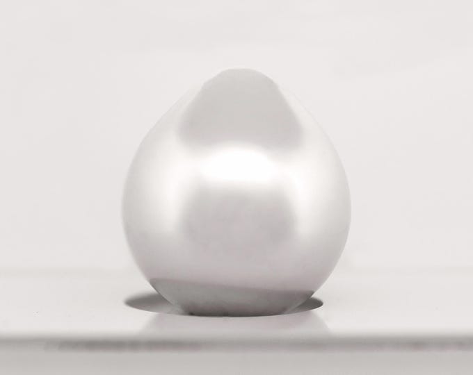 GIA 20.89mm Extra Large South Sea Cultured Pearl White Drop Untreated Undrilled