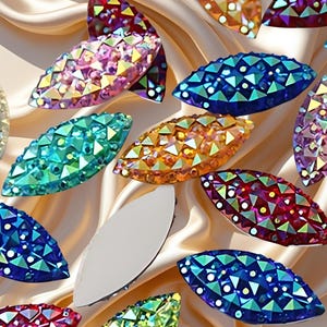 Rhinestone Horse Eye Flatback Stone | DIY Craft Embellishments | Pack of 20