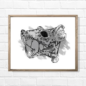 Rat, zombie, skeleton, spooky, creepy, Halloween, teeth, décor, drawing, painting, picture, fangs, scurry