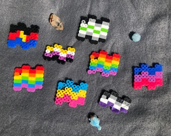 custom pride flag keychain