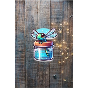 dragonfly sticker, cute sticker,  dragonfly  sticker, waterproof sticker, water bottle sticker, laptop sticker, kid birthday gift teacher