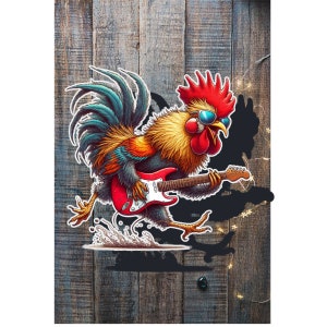 funny chicken vinyl sticker waterproof sticker water bottle sticker, laptop sticker, guitar sticker, chicken , teacher sticker kid sticker