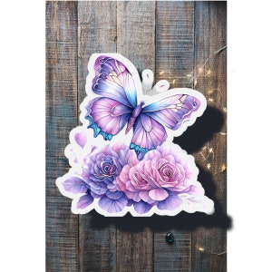 butterfly sticker pretty sticker cute stickerga rden vinyl sticker waterproof sticker water bottle sticker laptop sticker birthday journal