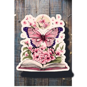 butterfly sticker pretty sticker colorful butterfly vinyl sticker waterproof sticker water bottle sticker laptop sticker birthday journal