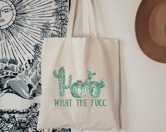 Cactus Tote Bag Aesthetic Tote Bag Cottagecore Bag Botanical Tote Bag Trendy Tote Bag Nature Tote Bag Funny Tote Bag Plant Tote Bags