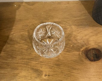 Vintage Crystal Sugar Dish
