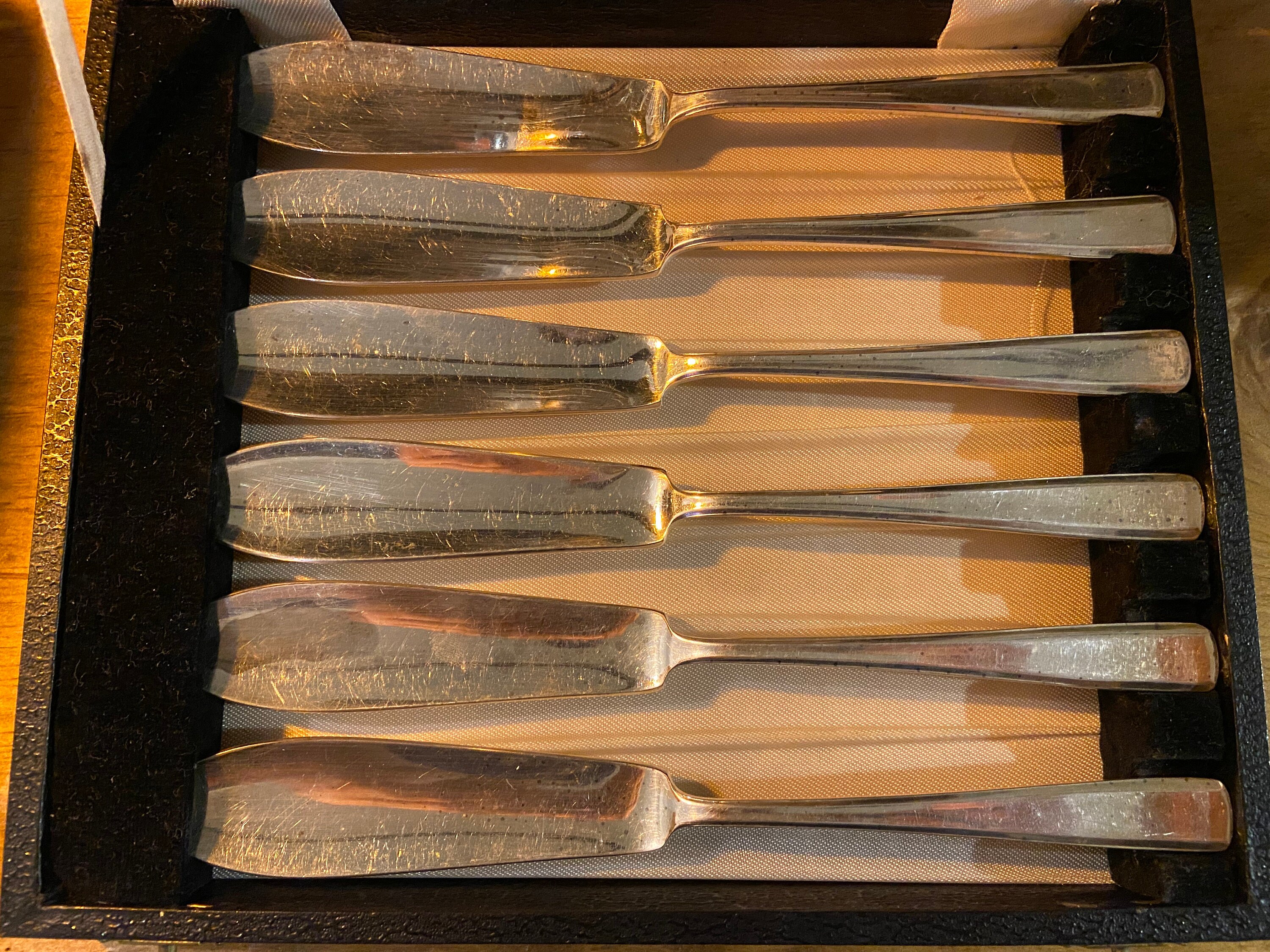 Vintage Silverplated Fish Knife/fork Set in Box Etsy