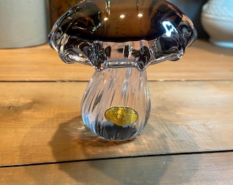 Vintage ICET Arte Murano Glass Mushroom