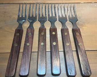 MCM Stainless Steel and wood forks - made in Japan by YAX