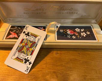 Vintage Lady Northbrook Plastic Playing Cards