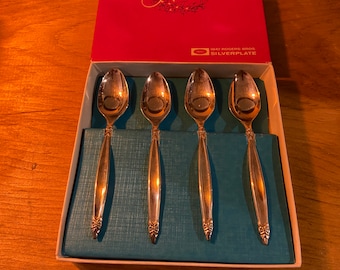 Vintage Garland Silver Plated Set of Tea Spoons