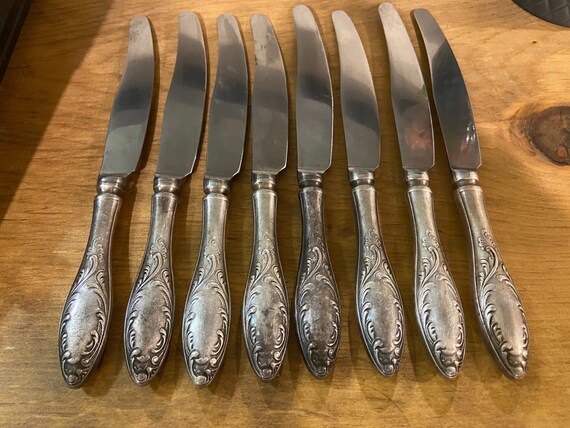 Set of 8 Vintage HEPX Dinner Knives - Etsy