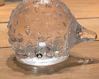 Pukeberg Swedish Glass Hedgehog