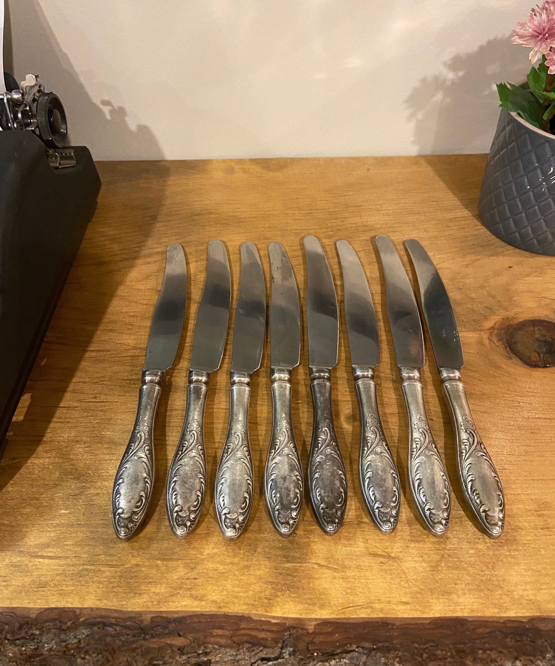 Set of 8 Vintage HEPX Dinner Knives - Etsy