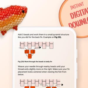 3D Beaded Fish Pattern – DIY Seed Bead PDF Tutorial - Etsy