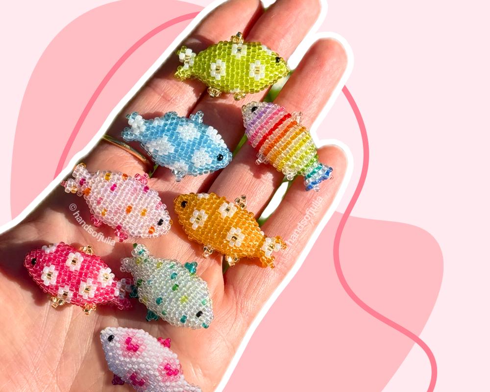 Fantasy Fish Add-on Pattern | Color Variations for 3D Beaded Fish ...