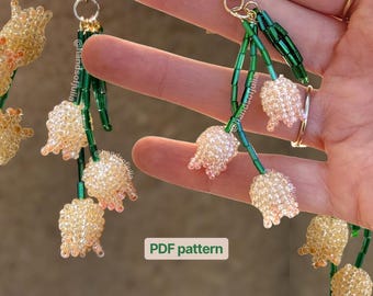 Beaded Lily of the Valley Pattern: DIY Flower Tutorial (PDF Download)