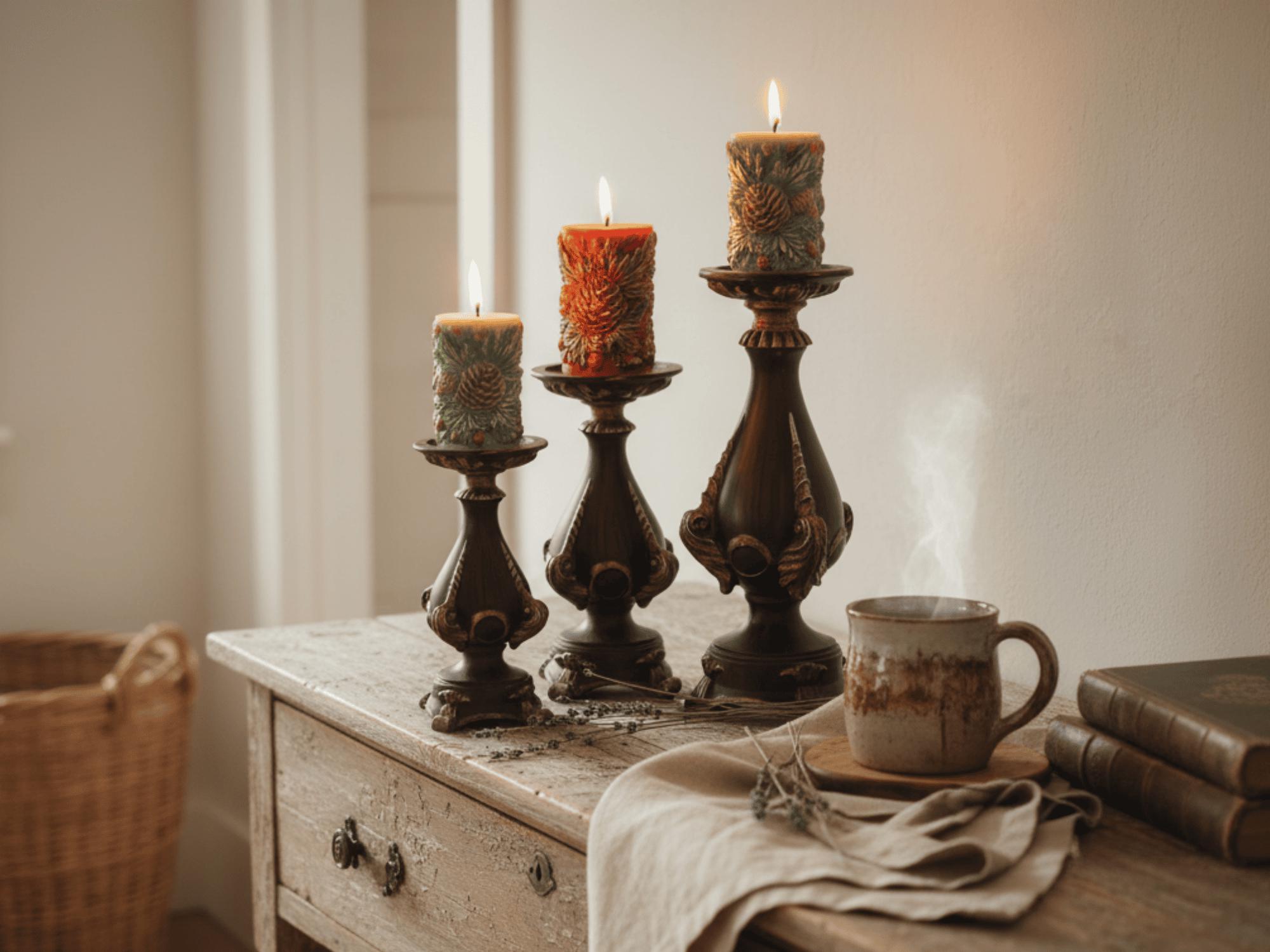 Handmade Christmas Candle Set – Pinecone & Berry, Soy Wax - Etsy