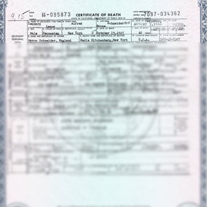 LENNY BRUCE Certidão de óbito