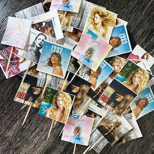 Albumhoes cupcake toppers. Extra verjaardagsfeestje: cupcaketoppers! Digitale download.