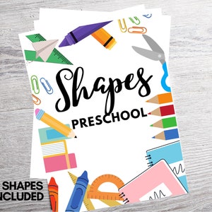 Preschool shapes learning resource