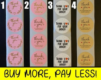 Thank You Stickers – Small Business Packaging, 25mm
