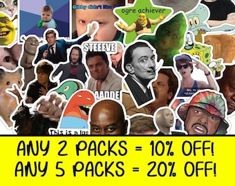 Funny Internet Meme Stickers | Waterproof Vinyl Decals